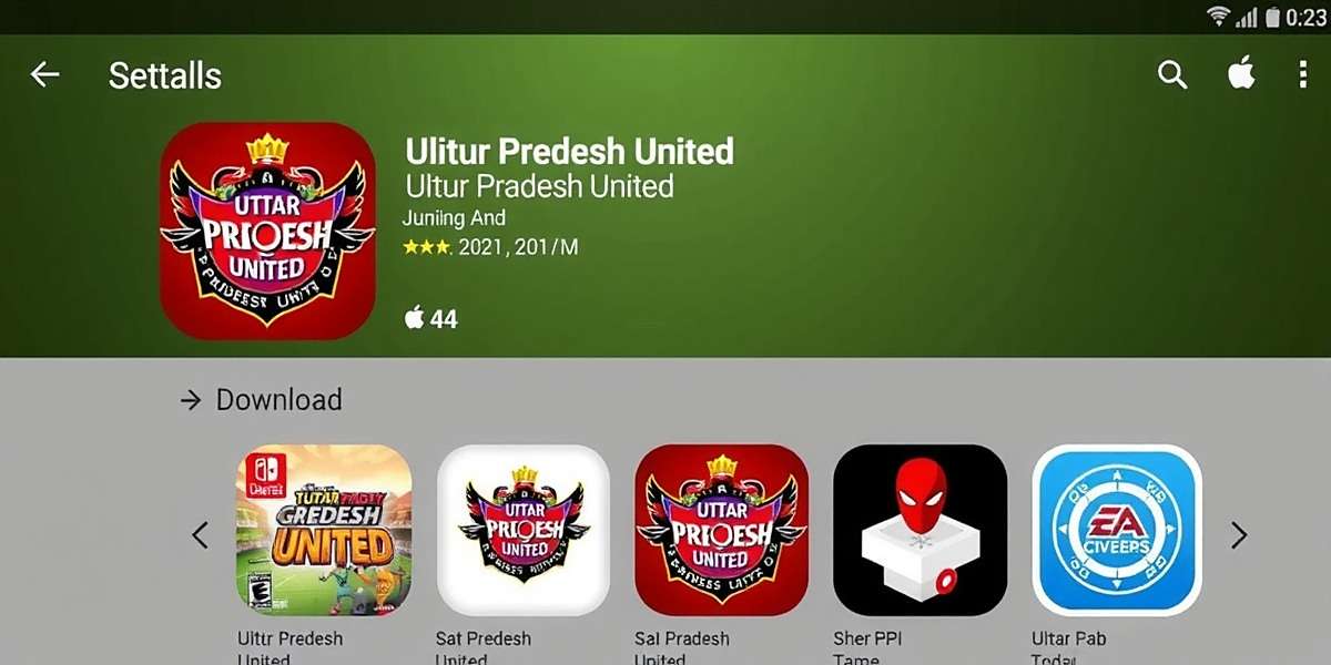 Uttar Pradesh United Download Options Uttar Pradesh United download page showing the game's availability across different app stores