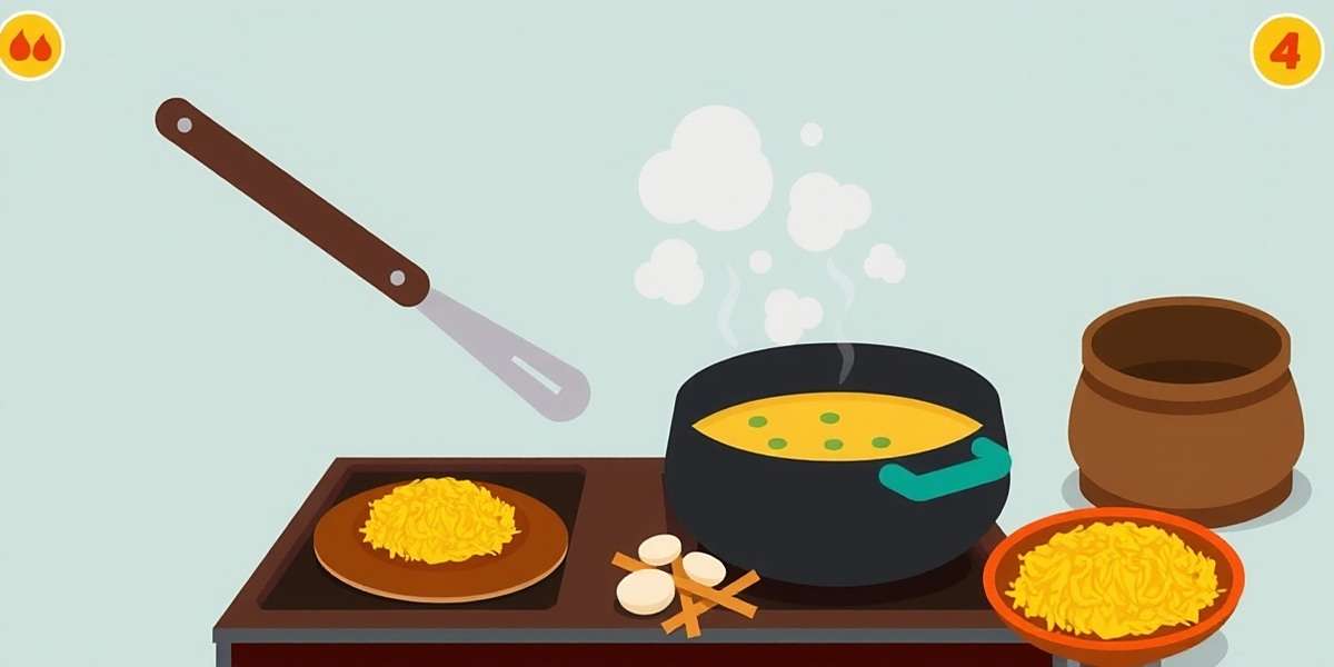 Uttar Pradesh United Culinary Challenge Uttar Pradesh United cooking mini-game featuring preparation of traditional Lucknowi biryani